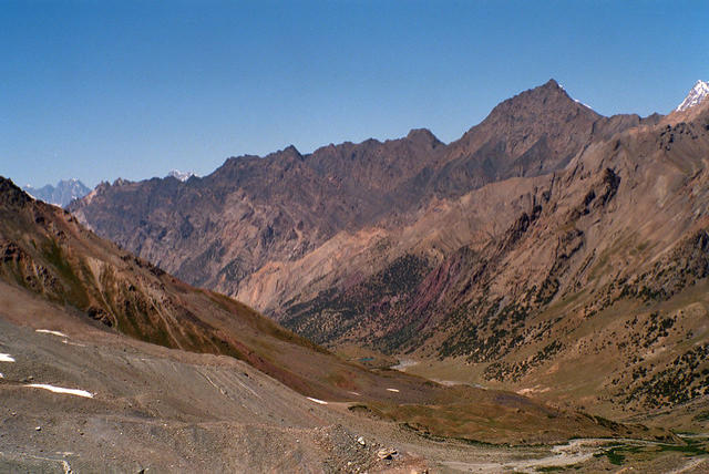 View towards Yasin from the top of Asambar Pass.