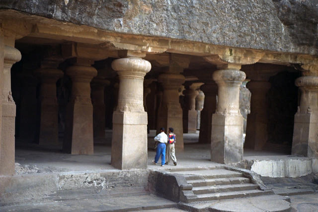 The main cave on Elephanta Island, Mumbai.