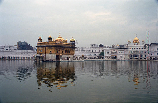 The Golden Temple at Amritsar, India.