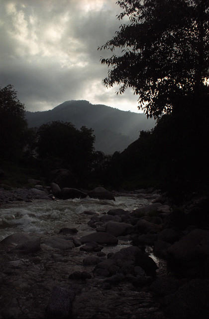 The light begins to fade, Madyan Khwar, Swat Valley.
