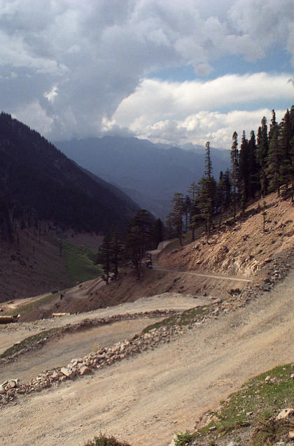 Descending from the Lowari Pass, Pakistan
