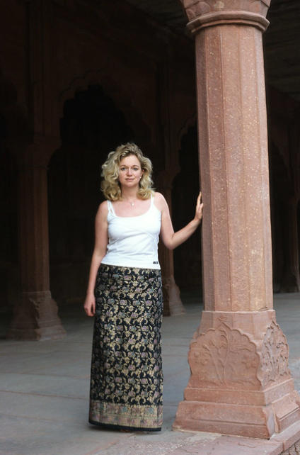 Angela at the Taj Mahal, Agra, India.