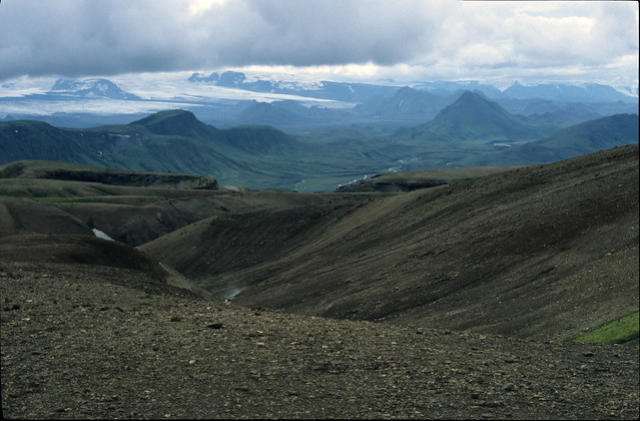 The view towards Alftavatn, Iceland.