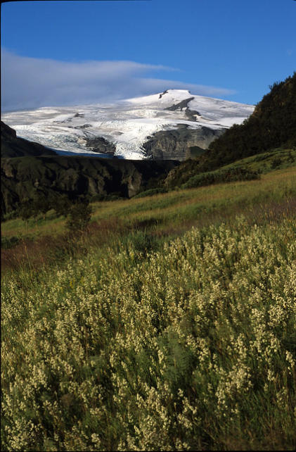 Eyafjallajokul ice cap from Thorsmork