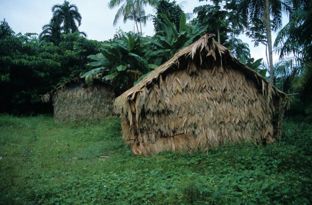 The huts at Maria camp.