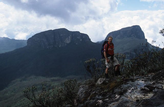 Our guide James resting during the descent of Pico da Neblina.