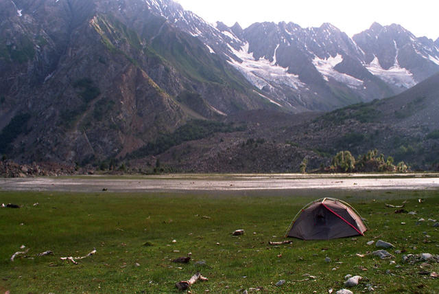 My tent at Gupa Camp, Naltar Valley, Pakistan